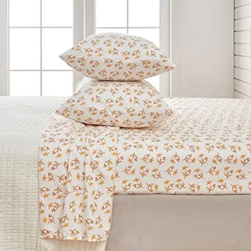 King Size Floral Print Microfiber Sheet Set | Ultra-Soft Comfort