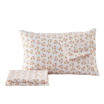 King Size Floral Print Microfiber Sheet Set | Ultra-Soft Comfort