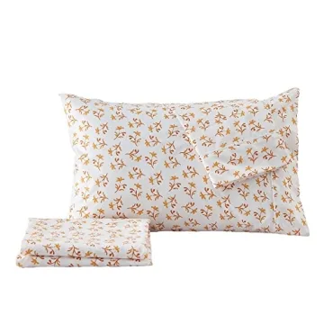 King Size Floral Print Microfiber Sheet Set | Ultra-Soft Comfort