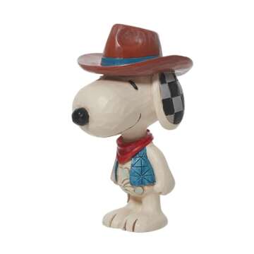 Enesco Jim Shore Peanuts Snoopy Cowboy Mini