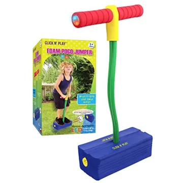 Click N' Play Foam Pogo Jumper - Fun and Durable Indoor/Outdoor Toy for Ages 3+
