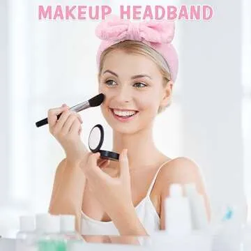 UMIKU 8 Pack Facial Headbands for Women - Soft Coral Fleece Cosmetic and Skincare Head Wraps for Makeup, Hair Care, Face Washing and Spa Gifts