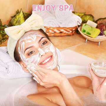 UMIKU 8 Pack Facial Headbands for Women - Soft Coral Fleece Cosmetic and Skincare Head Wraps for Makeup, Hair Care, Face Washing and Spa Gifts