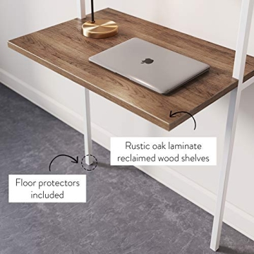 Nathan James Theo Ladder Desk Stylish Space-Saving Design