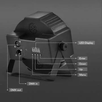 CO-Z LED Stage Lights DMX - 8 RGB Par Can Lights Package