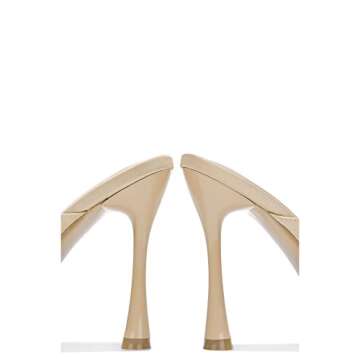 Cape Robbin Disteny Sexy Stiletto High Heels for Women, Square Open Toe Shoes Heels