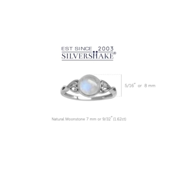 Elegant Silvershake Moonstone Silver Ring for All Occasions