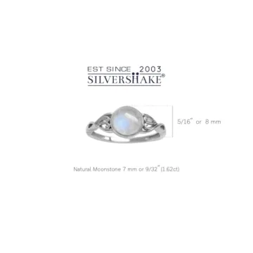 Elegant Silvershake Moonstone Silver Ring for All Occasions