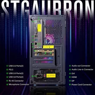 STGAubron Gaming PC with Intel i5 and 16GB RAM