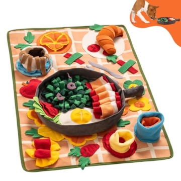 Snuffle Mat for Dogs Removable Themed Dog Snuffle Mat for Boredom & Training Slow Feeding - Interact...