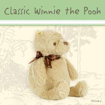 KIDS PREFERRED Baby Classic Winnie the Pooh and Friends Stuffed Animal original version 9 Inch, Pooh
