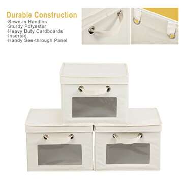 MaidMAX Storage Cube Set with Clear Window and Lids