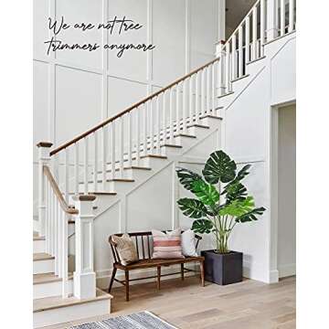 FLOWORLD Artificial Monstera Plant 4FT Tall Fake Swiss Cheese Potted Faux Tropical Floor Plants Indoor Decorative House Palm Trees for Home Office Living Room Decor