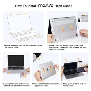 MOSISO Compatible with MacBook Pro 13 inch Case M2 2025, 2024, 2023-2016 A2338 M1 A2251 A2289 A2159 A1989 A1708 A1706, Plastic Hard Case&Keyboard Skin&Webcam Cover for MacBook Pro 13.3, Crystal Clear