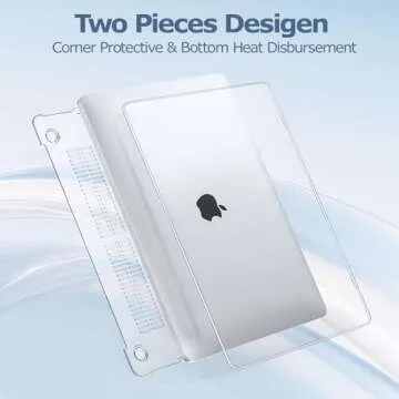 MOSISO Compatible with MacBook Pro 13 inch Case M2 2025, 2024, 2023-2016 A2338 M1 A2251 A2289 A2159 A1989 A1708 A1706, Plastic Hard Case&Keyboard Skin&Webcam Cover for MacBook Pro 13.3, Crystal Clear