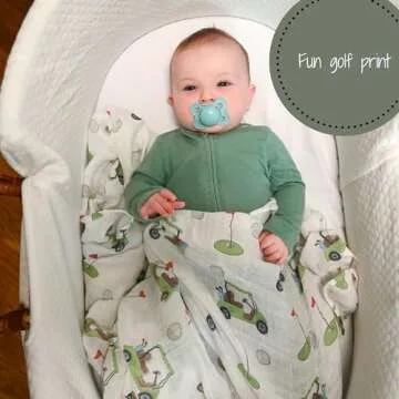 LollyBanks Soft Muslin Baby Swaddle Blanket for Gifting