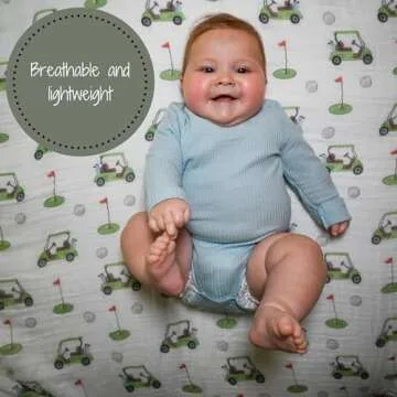 LollyBanks Soft Muslin Baby Swaddle Blanket for Gifting
