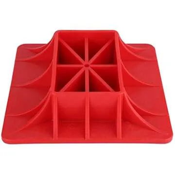 11.5" x 11.5" Off-Road Hi-Lift Jack Base and Stabilizer - Keep Jacks from Sinking with Heavy-Duty Plastic Jack Stand Base for Lifting Jacks and Farm Jacks with 4.1" x 7" Base