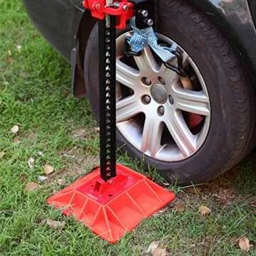 11.5" x 11.5" Off-Road Hi-Lift Jack Base and Stabilizer - Keep Jacks from Sinking with Heavy-Duty Plastic Jack Stand Base for Lifting Jacks and Farm Jacks with 4.1" x 7" Base