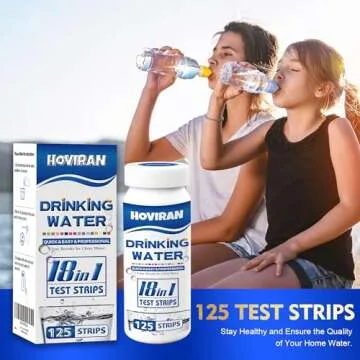 Comprehensive 125 ct Drinking Water Test Strips for Safe Home Water Testing