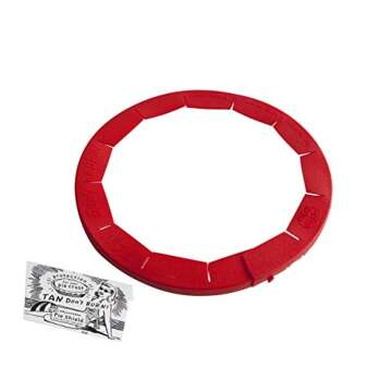 Talisman Designs Baking Pie Crust Shield Protector Cover for Edges of Pie - 8-inch to 11.5-inch Adjustable Silicone Baking Accessory for Making the Perfect Pie | Set of 1