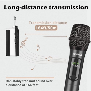 Talomen Wireless Microphone System for Karaoke & Events