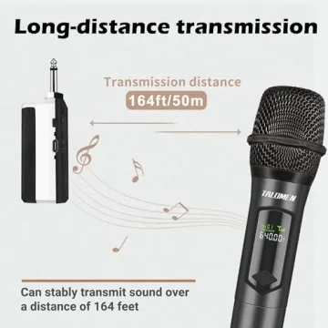 Talomen Wireless Microphone System for Karaoke & Events