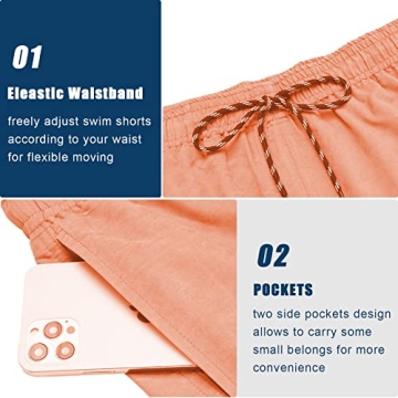COOFANDY Men's Quick Dry Swim Trunks for Summer Fun