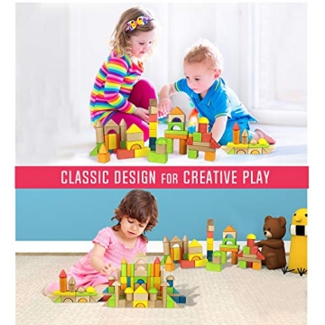 Migargle Wooden Building Blocks Set - Safe Educational Toy