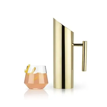 Elegant Viski Gold Pitcher for Perfect Drinks and Decor