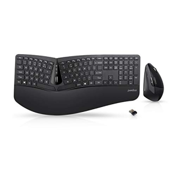 Perixx Periduo-605 Wireless Ergonomic Split Keyboard and Vertical Mouse Kit for Comfort and Efficien...