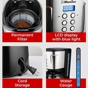 Mueller Ultra Coffee Maker 12-Cup Programmable Machine