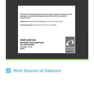 Hagen Clay-Cal Bentonite Clay Supplement: Supports Digestion & Calcium