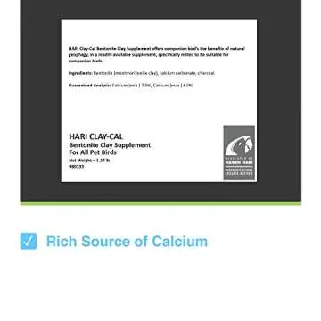 Hagen Clay-Cal Bentonite Clay Supplement: Supports Digestion & Calcium