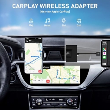 Teeran Wireless CarPlay Adapter - Easy Setup, Universal Fit