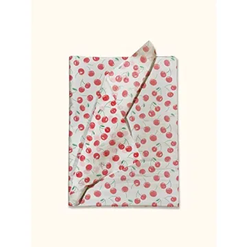 Cherries Printed Tissue Paper for Gift Wrapping and Bags
