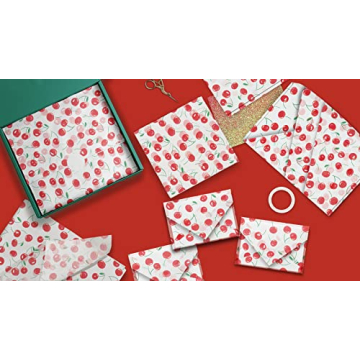 Cherries Printed Tissue Paper for Gift Wrapping and Bags