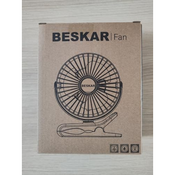 BESKAR Small Clip on Fan - 3 Speeds USB Plug Fan