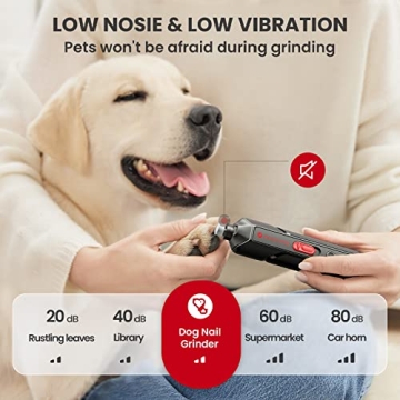 DOG CARE Silent Nail Grinder for Stress-Free Grooming