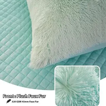 LIFEREVO Faux Fur Pillow Shams for Cozy Home Decor