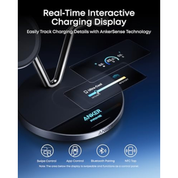 Anker 3-in-1 MagSafe Charger with Smart Display