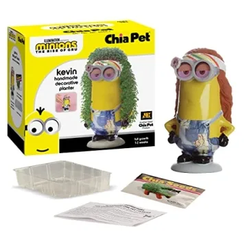 Chia Pet Kevin Minions - Fun Pottery Planter Gift