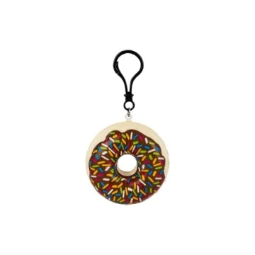 2.75" Squishy Colorful Donut Clips - 4 Pack for Fun