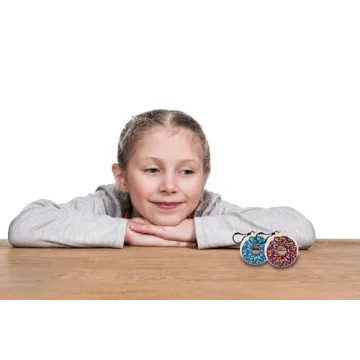 2.75" Squishy Colorful Donut Clips - 4 Pack for Fun