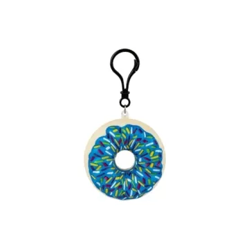 2.75" Squishy Colorful Donut Clips - 4 Pack for Fun