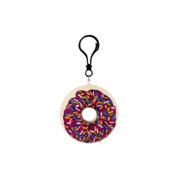 2.75" Squishy Colorful Donut Clips - 4 Pack for Fun