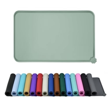 Reopet Waterproof Pet Feeding Mat - Spill Proof & Durable for Cats and Dogs