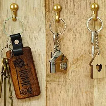 30 Pieces Metal Push Pin Hangers Pin Wall Hooks Picture Hanging Pin Picture Nails Frame Oil Painting Hooks on Wooden or Fabric Wall for Home or Office (Gold)