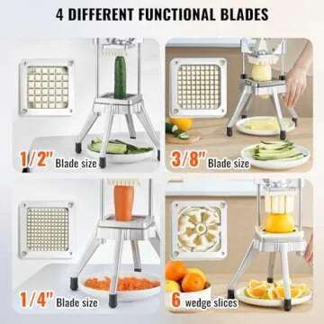 VEVOR Commercial Vegetable Chopper and Cutter for Kitchen Prep