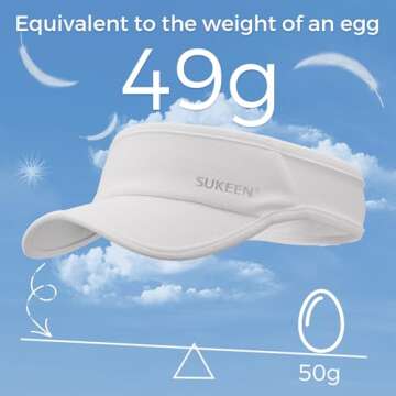 Sukeen Lightweight Sport Visor for Sun Protection